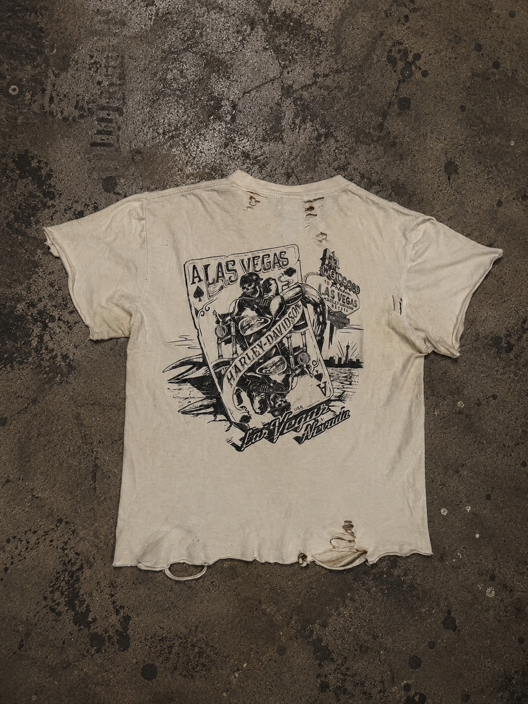Vintage Distressed Las Vegas “Ace of Spades” HD T-Shirt
