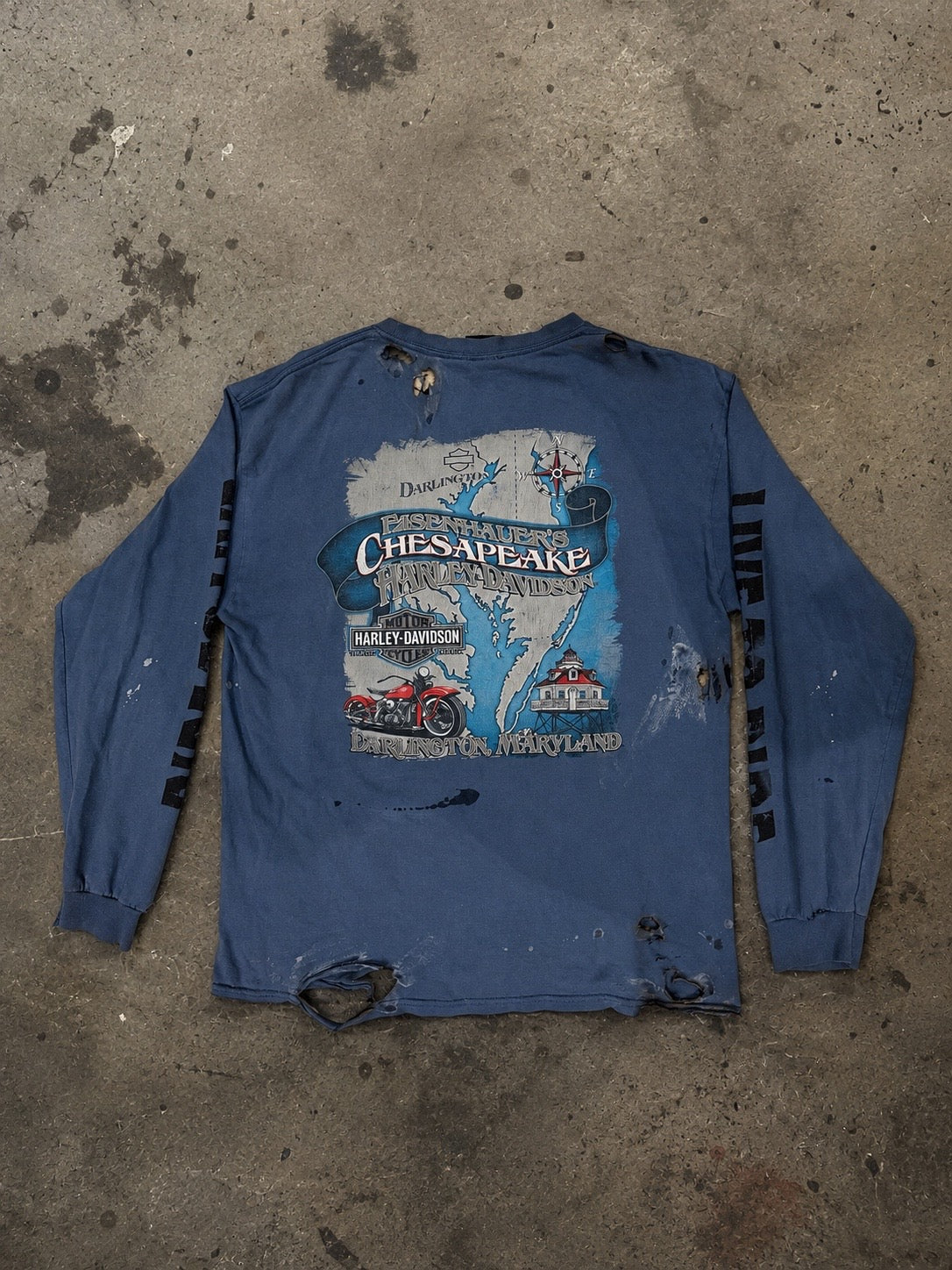 Vintage Distressed Eisenhauer’s Chesapeake HD Long-Sleeve